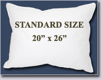 Standard Size Pillow--20" x 26"