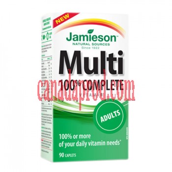 Jamieson Multivitamin 100% Complete for Adults 90 caps.