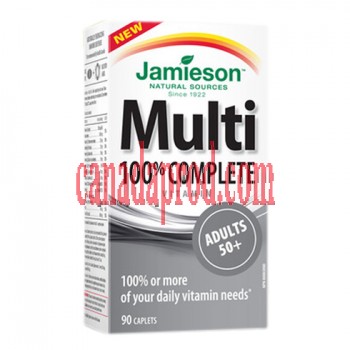 Jamieson Multivitamin 100% Complete for Adults 50+( 90 caps).