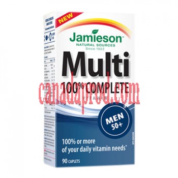 Jamieson Multivitamin 100% Complete for Men 50+ (90 caps).