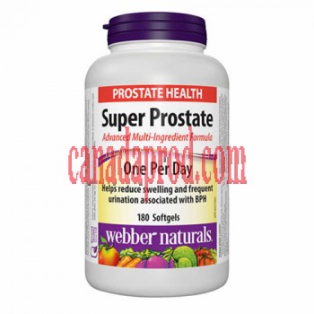 webber naturals Super Prostate Advanced Multi-Ingredient Formula Softgels 180 count