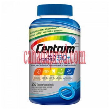 Centrum Complete Multivitamin and Mineral Supplement for Men 50+ - 250 Tablets