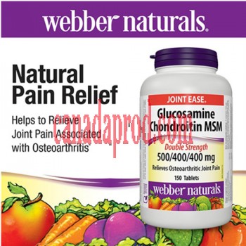 webber naturals Glucosamine Chondroitin & MSM 150 Tablets