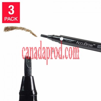 Mistura Accubrow Eyebrow Pen with Trident Tip 3-pack