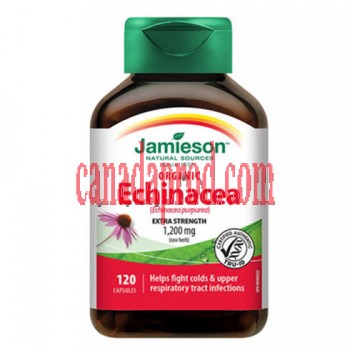 Jamieson Organic Echinacea Purpurea 1200 mg 120 capsules