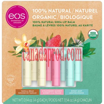 eos Organic Lip Balm Sticks 8-pack
