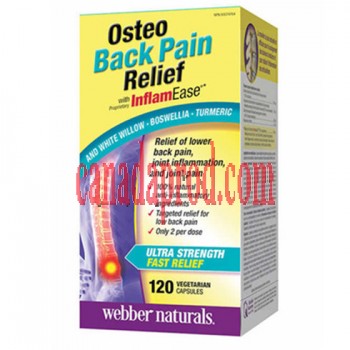 webber naturals Osteo Back Pain Relief with InflamEase Capsules 120count