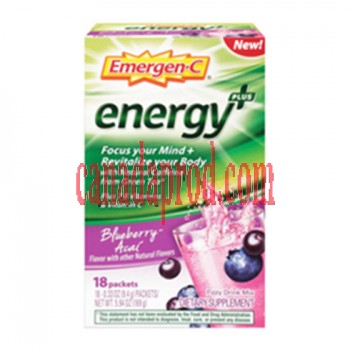 Emergen-C Energy+ Blueberry Acai 18 singles/box