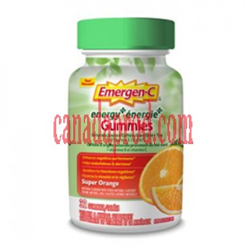 Emergen-C Energy+ Gummies Super Orange 32ct