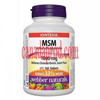 webber naturals MSM 1000 mg 160 Tablets