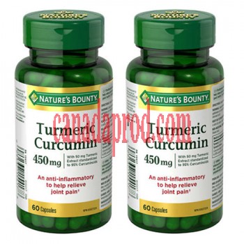 Nature’s Bounty Turmeric Curcumin 450mg 2 x 60 capsules