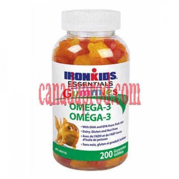 IronKids Essential Omega-3 Gummies, 200 Gummies