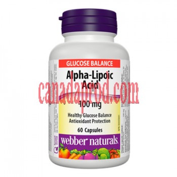 Webber Naturals Alpha Lipoic Acid  60 Capsules