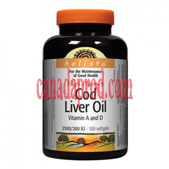 Holista High Potency Cod Liver Oil 100 Softgels