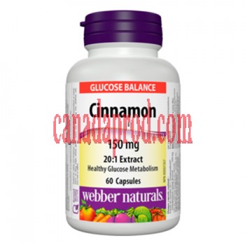 Webber Naturals Cinnamon Extract 60 capsules