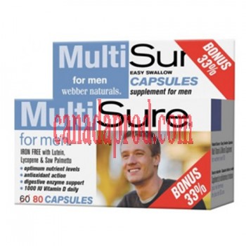 Webber Naturals MultiSure® for Men 80 Capsules 