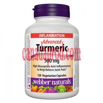 Webber Naturals Advanced Turmeric 500 mg 120 Vegetarian Capsules