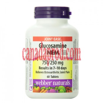 Webber Naturals Glucosamine with NEM® Natural Eggshell Membrane 750/250 mg 60 Tablets