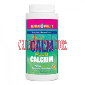 Natural Calm Plus Calcium Raspberry Lemon 16oz 