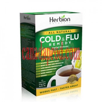 Herbion Cold & Flu Lemon Flavour  10 sachets 