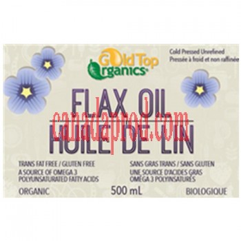 Gold Top Organics  Flax Oil 500ml