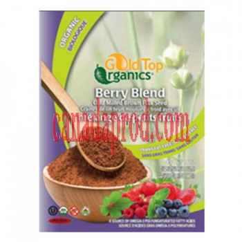 Gold Top Organics Berry Blend Milled Brown Flax Seed 454g