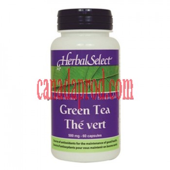 Herbal Select Green Tea 50% Polyphernol Extract 500 mg/60 gelcap 