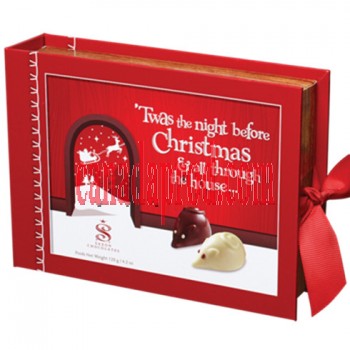 Saxon Chocolates Night Before Christmas Mouse Book 6pcs 120g