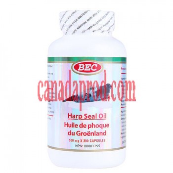 BEC Harp Seal Oil Omega-3 500mg 200capsules