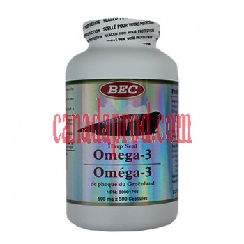 BEC Harp Seal Oil Omega-3 500mg 500capsules