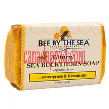 Bee By The Sea Sea Buckthorn Soap – Lemongrass & Geranium 110g
