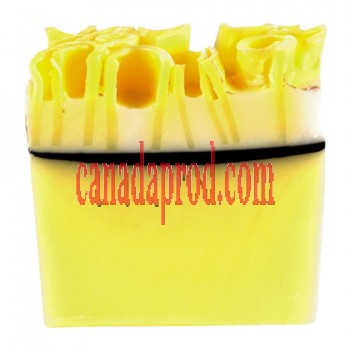 Bomb Cosmetics Lemon Meringue Handmade Soap Slice 100g