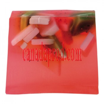 Bomb Cosmetics Strawberry Fields Handmade Soap Slice 100g