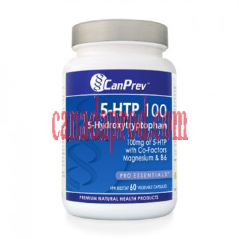 CanPrev 5-HTP 100mg 60vegetable capsules.