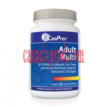 CanPrev Adult Multi 60vegetable capsules.