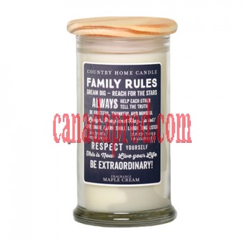 Family Rules - Inspired Life Candle 16oz