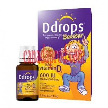 Ddrops Booster Liquid Vitamin D3 600IU 180drops