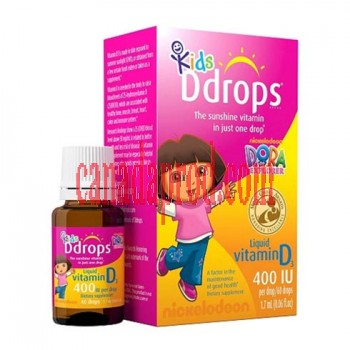 Ddrops Kids Liquid Vitamin D3 400IU-Dora 60drops