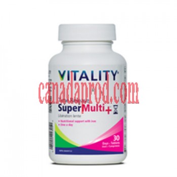 Vitality Time Release Super Multi+ 30 Tablets • Days