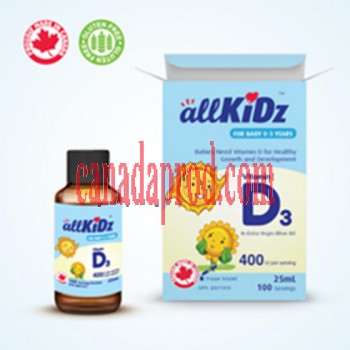 Allkidz Vitamin D3 (400IU) 25mL