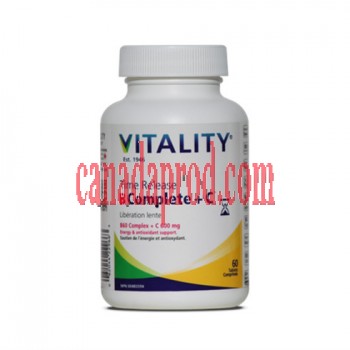 Vitality Time Release  B Complete + C 60 Tablets • Days