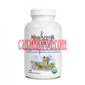 Nova Scotia Organics  Women's Multivitamin & Minerals  180 Caplets