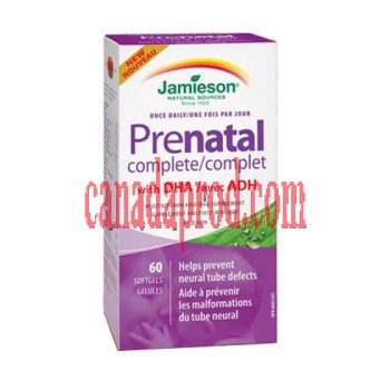 Jamieson Prenatal Complete With DHA 60softgels.