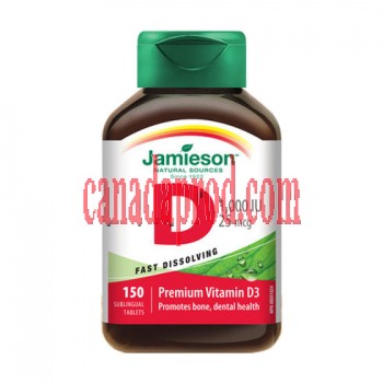 Jamieson Vitamin D3 1000IU 25mcg 150sublingual tablets.