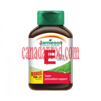 Jamieson Vitamin E 400IU/268mg 120softgels.