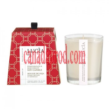 Lucia Pomegranate & Redcurrant Soy Candle 20h