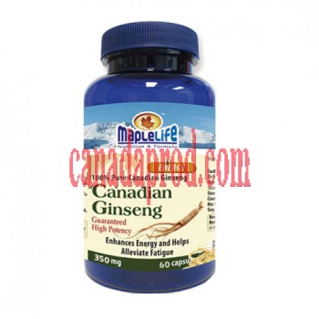 Maplelife Canadian Ginseng Capsules 350mg 60capsules