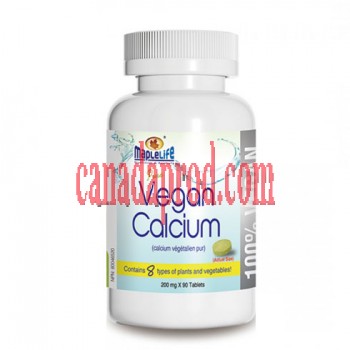 Maplelife Vegan Calcium 200mg 90tablets