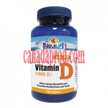 Maplelife Vitamin D 1000IU 100tablets