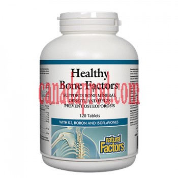 NaturalFactors Healthy Bone Factors 120talets